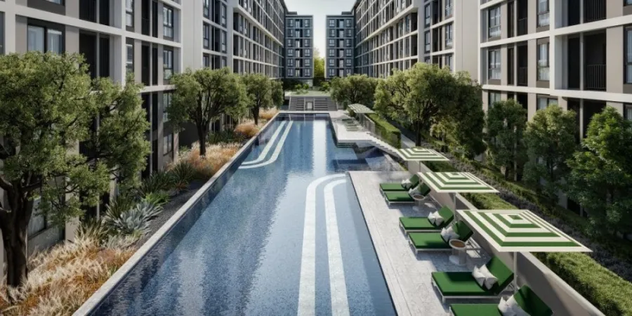 Selling down payment New Cross Khu Khot Station, 7th floor, spacious room, unblocked view, very special price, must reserve now.
