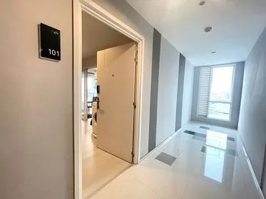 Condo for sale, rent, The Key Chaloem Phrakiat Rama 9, corner room, fully furnished, near the BTS.
