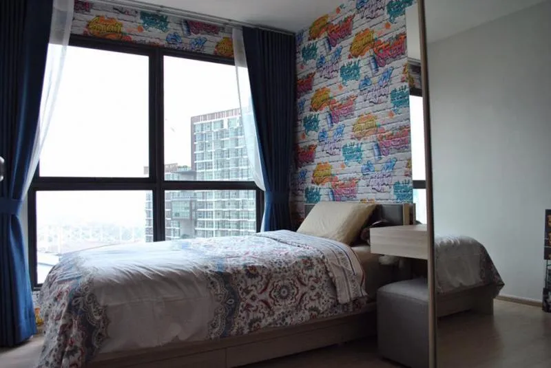 Urgent rental !! Ideo O2 Condo, beautiful room, private edge, beautiful view, wide, high floor, fully furnished, book now !!
