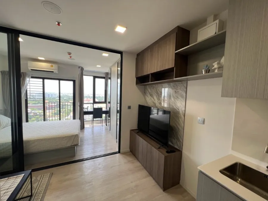 Urgent for rent, Modiz Lawn Rangsit, 23rd floor, good view, airy, plus fully furnished, ready to move in. Hurry up and book now, don't miss it.