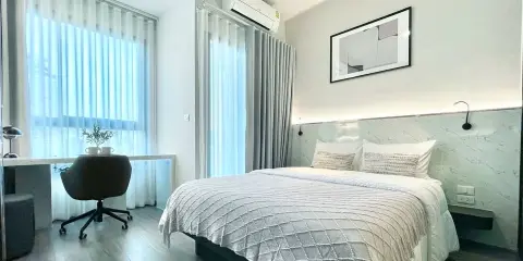 FOR RENT Ideo Sukhumvit - Rama 4 ห้องแต่งน่าอยู่ เฟอร์นิเจอร์ Built-in ทั้งห้อง ลากกระเป๋าเข้าอยู่ได้เลย