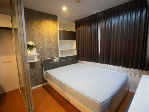 For rent Lumpini Mega City Bangna, 9th floor, partitioned room, fully furnished, ready to move in immediately. Reserve now, urgently.