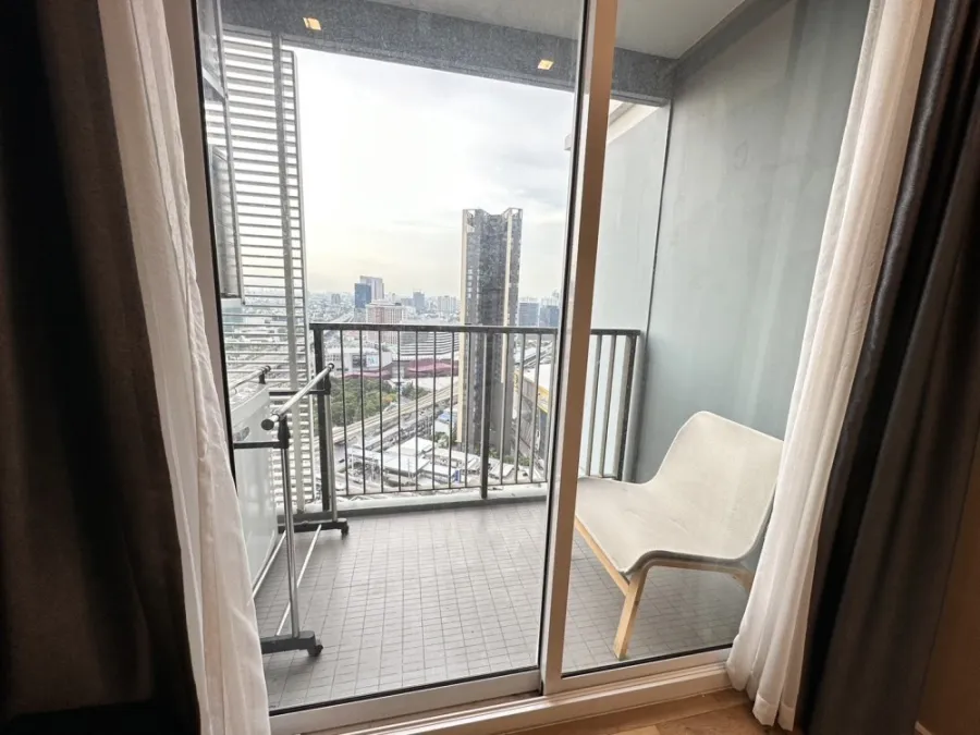 ให้เช่า The Saint Residence ชั้น 29 วิวเมืองแจ่ม ห้องตกแต่งน่าอยู่ ติดวอลเปเปอร์ทั้งห้อง รีบจองด่วนๆ