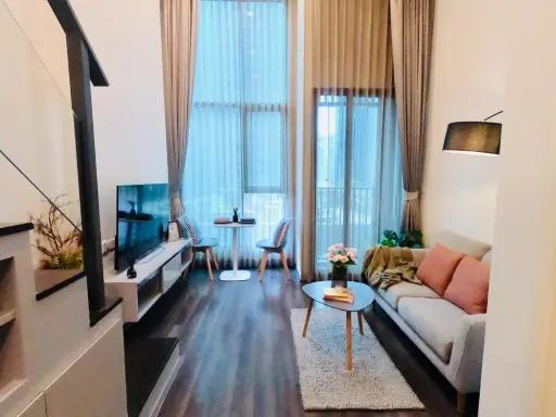 FOR RENT CONDO KNIGHTSBRIDGE SPACE RAMA 9 ห้อง DUPLEX ตกแต่งสวย น่าอยู่สุดๆ ไม่จองไม่ได้แล้ว ด่วนๆ images