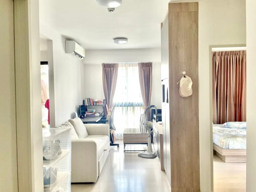 For sale, Unio Sukhumvit 72, Building B, 5th floor, fully furnished room. Ready to move in immediately. Hurry up to reserve now. Don't miss it.