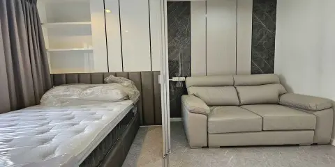 ให้เช่า ลุมพินี เมกะซิตี้ บางนา ห้องสไตล์ Modern luxury วิวเมกะบางนา แดดไม่เข้า ถ้าไม่จองพลาดมาก