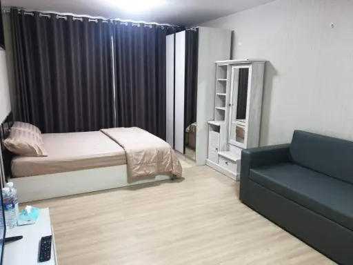 For rent, Plum Condo, Phahonyothin 89, 4th floor, Phase 5, fully furnished room, comes with complete decorations. Book now.