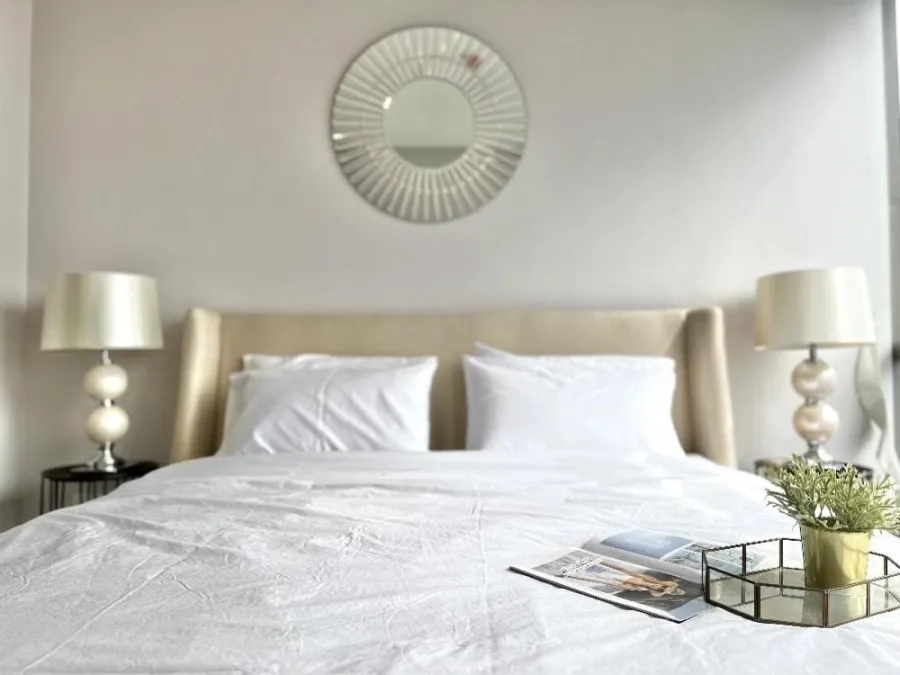 Condo for rent, The Room Rama 4, elegant decorated room, very inviting, comes with complete facilities, book now.