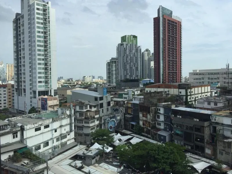 ให้เช่า the line sukhumvit 71 เดินทางสะดวกใกล้ bts ชั้น 8 มีเครื่องซักผ้า ให้ไว ช้าอด