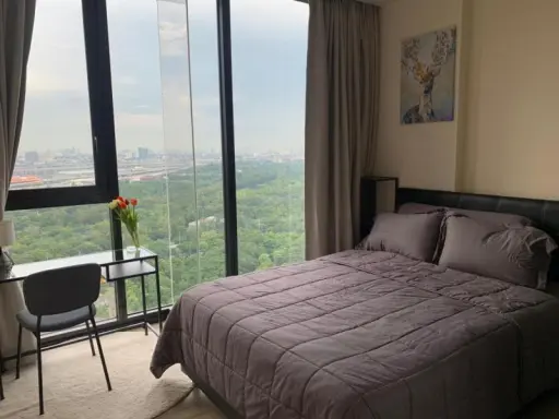For rent, The line Chatuchak-Mochit, good location, near BTS, MRT, only 400 meters, fully furnished, room ready to move in immediately