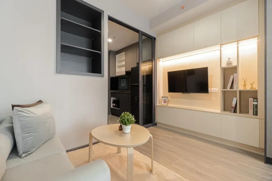 Condo Ideo Q Chula-Samyan, 24th floor, good view, decorated room, very nice to sleep, minimalist, very minimal, good like this, book now.