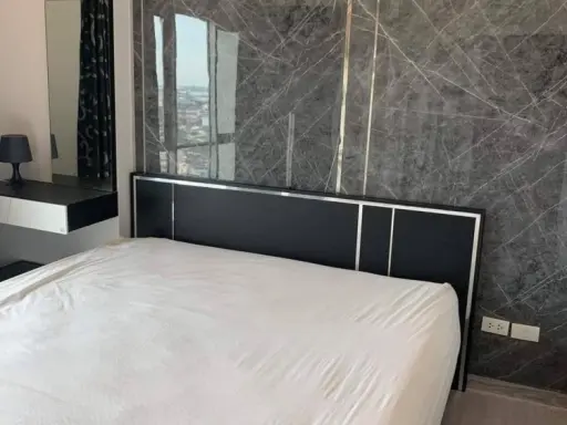 Condo for rent or sale, The Key Chaengwattana, private corner room The door does not hit anyone, good view, new floor, wide living room