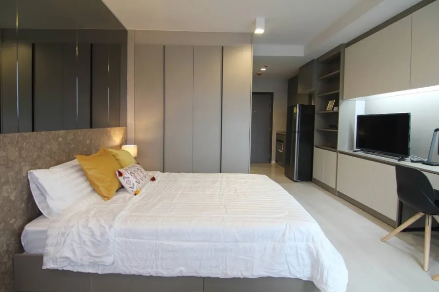 Condo for rent, Ideo Sukhumvit 93, built-in furniture and complete electrical appliances. Can't miss it anymore.