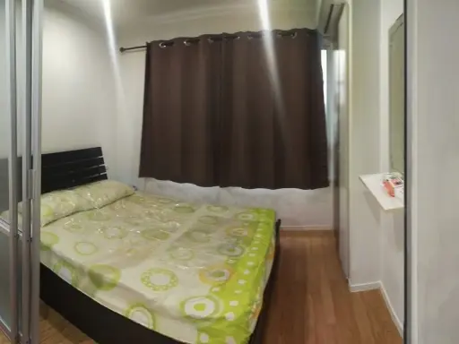 For rent, Lumpini Ville Lasalle-Bearing, 8th floor, fully furnished, comes at a low price, can't be reserved.