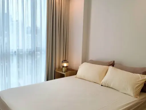 For rent: Supalai Oriental Sukhumvit 39, 2.55 meter ceiling height, 14th floor, canal view, fully furnished with appliances. images