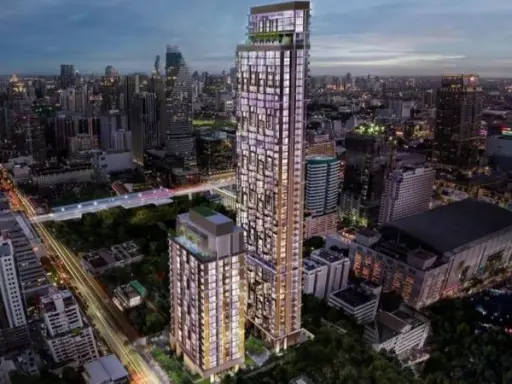 Urgent sale, condo 28, Chidlom, floor plan, prime location, in the heart of the city, worth investing in.