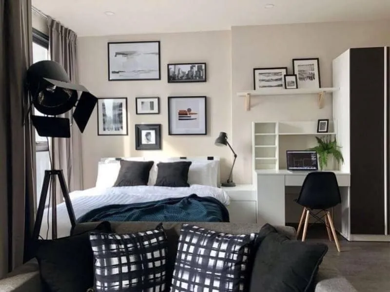 For Rent**Ideo Q Siam-Ratchathewi สีห้องคลาสสิคมาก น่าอยู่สุดๆ ห้องแบบนี้มีห้องเดียวจองเลย