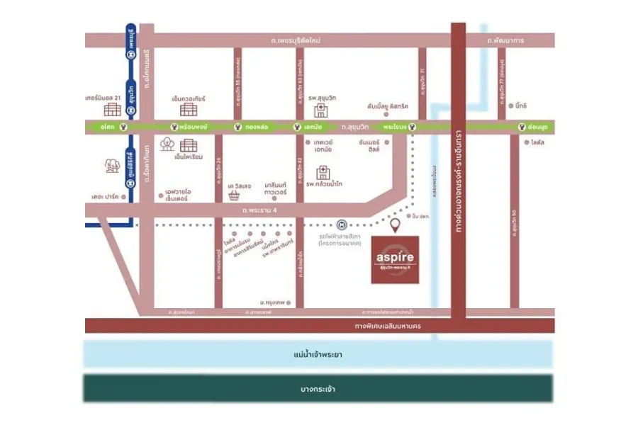 ขายดาวน์โครงการ Aspire Sukhumvit-Rama 4 ห้อง 1 Bedroom Plus ชั้น 14 ราคาคุ้ม ต้องจองเลย