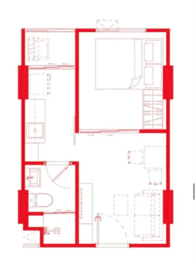For rent: Kave Wonderland 1-bedroom apartment. Minimalist style decor, fully furnished, great location. Book now!