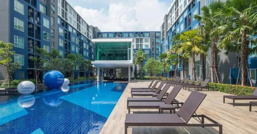 Condo for rent, Happy Condo, Don Mueang, The Terminal, pool view, furniture, Build In, buy now, good value