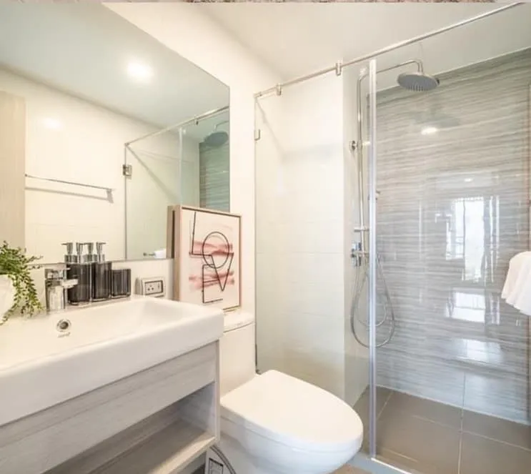 Condo for rent, Knightsbridge Collage Sukhumvit 107, room decorated in minimalist style, very minimal, cozy, hurry and reserve now.