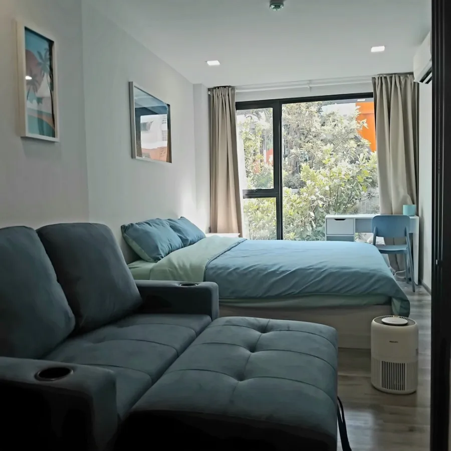 ให้เช่า เคฟ เอมบริโอ รังสิต 1 Bedroom Extra แยกห้องแต่งตัว ตกแต่งพร้อมด้วยสิ่งอำนวยความสะดวก จองเลย