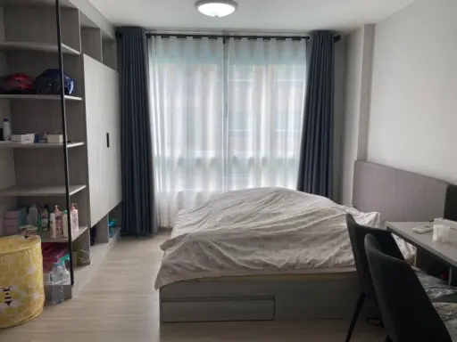 For rent D Condo Campus Kamphaeng Saen, pool view, move now, don't hesitate !!