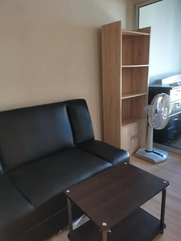 เฟอร์นิเจอร์และเครื่องใช้ไฟฟ้าครบ ขนาด 23 ตร.ม. 1 นอน 1 น้ำ ให้เช่า PLUM CONDO CHAENGWATTANA