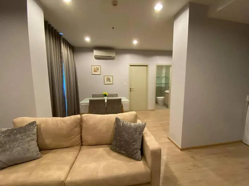 For rent, Ideo Q Ratchathewi, the most beautiful room, 2 bedrooms, fully furnished, good view, central area, very good, book now, hurry up