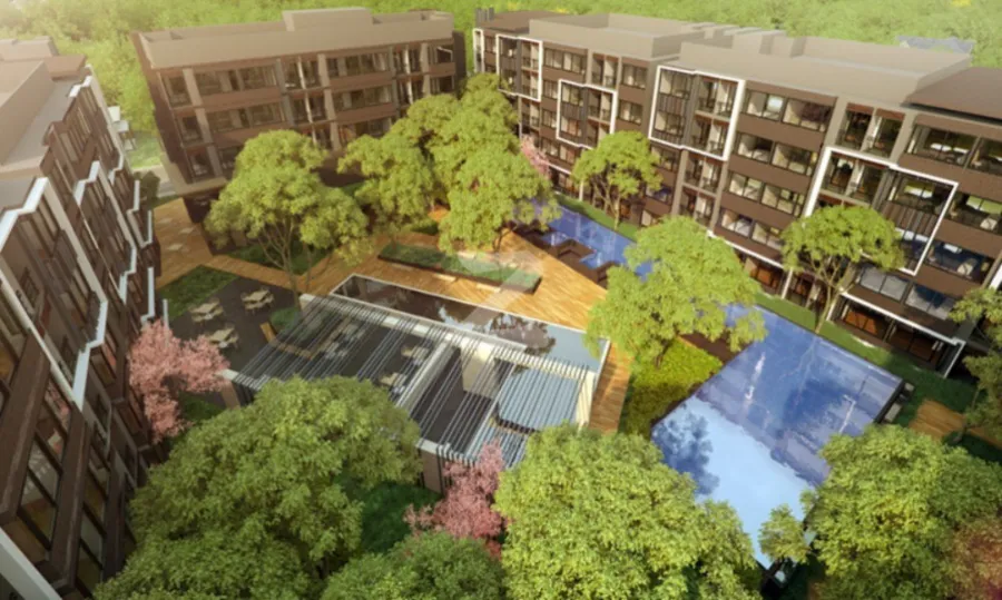 Condo for sale, Weir 7 Bangna by Apasiri, beautiful view, fully furnished, can't miss it.