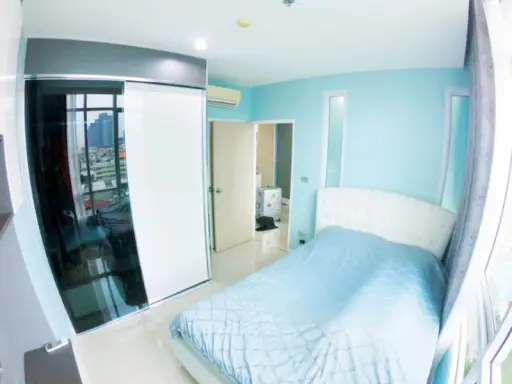 Condo for sale, The Sky Sukhumvit, corner room, 9th floor, Building B, fully furnished, ready to move in