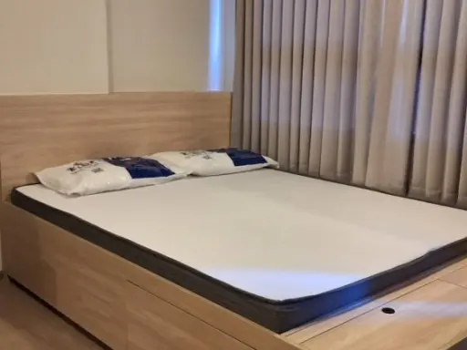 For rent: The Move Bangna, fully furnished and equipped with appliances, 3rd floor, not very high, just bring your own luggage and you can move in.