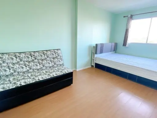 For sale คอนโดลุมพินี คอนโดทาวน์ ร่มเกล้า-สุวรรณภูมิ ห้องสตูดิโอ ชั้น 4 วิวเมืองเปิดโล่ง รีบมาจับจอง