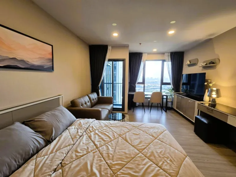 ให้เช่า Aspire Sukhumvit - Rama 4 1 ห้องนอน 1 ห้องน้ำ เฟอร์นิเจอร์ครบครัน เห็นวิวสวยจากชั้นสูง จองด่วน