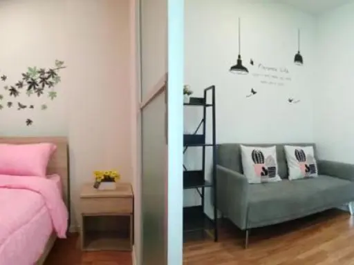 Condo for rent, Lumpini Ville Lasalle-Bearing, 1 bedroom, 1 bath, beautiful room, good view, chill like this, must this room