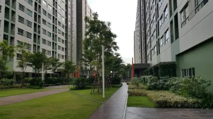 For rent: Lumpini Park Condo Nawamin-Sri Burapha, separate rooms, clear partitions, affordable price, you must not miss it.