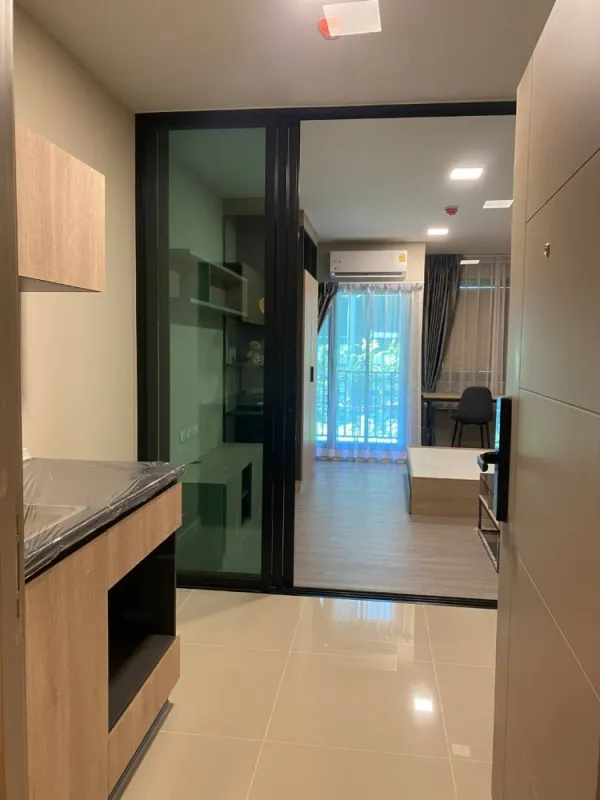 ให้เช่า Dcondo Campus-Hideaway Rangsit Phase 4 ห้อง Studio เฟอร์นิเจอร์ Built-in ครบจบในห้องเดียว