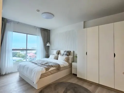 For rent: S&S Sukhumvit Condo, beautifully decorated room, comfortable white tone, comfortable price, hurry and reserve now. images