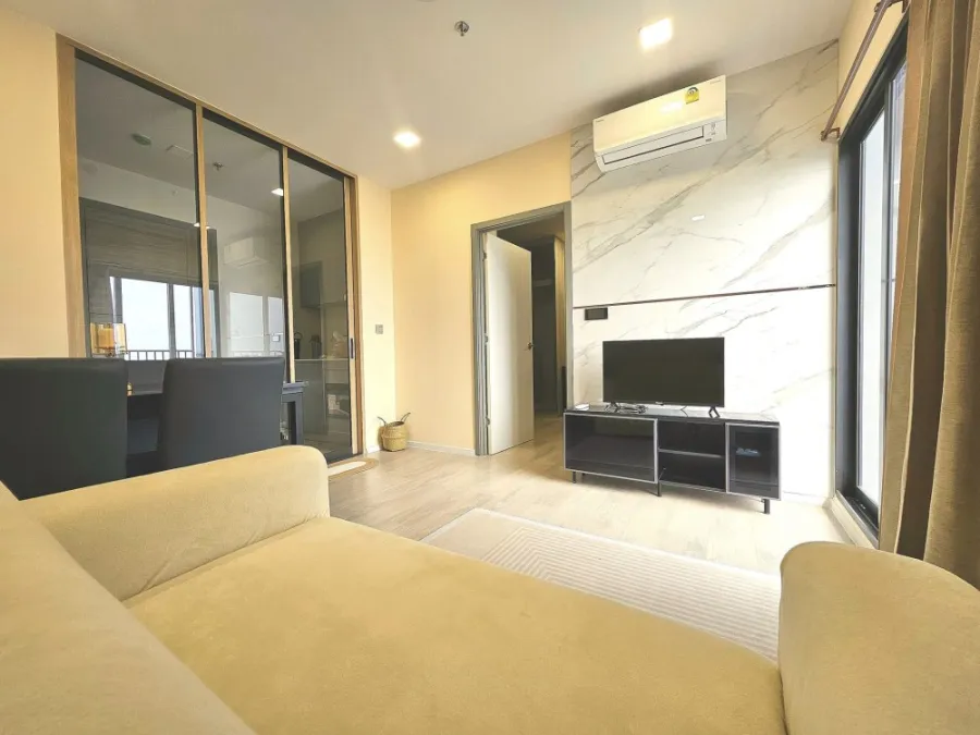 For rent, Modiz Launce Rangsit, 28th floor, divided room, fully furnished, nice to live in. Hurry and reserve now, don't miss it, urgent.