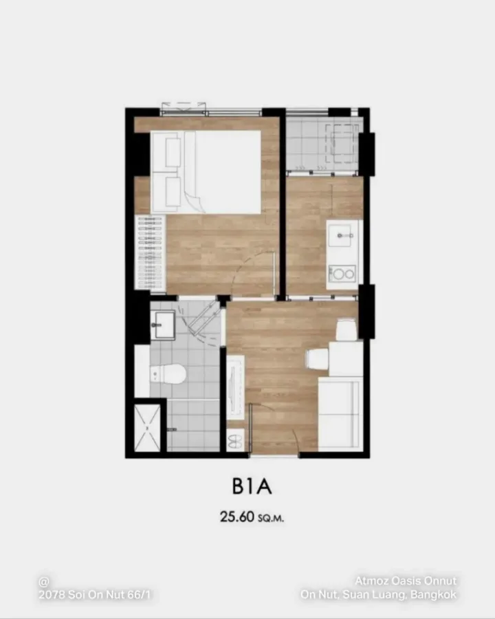 ให้เช่า Atmoz Oasis Onnut แบบ Fully furnished พร้อมเข้าอยู่!
