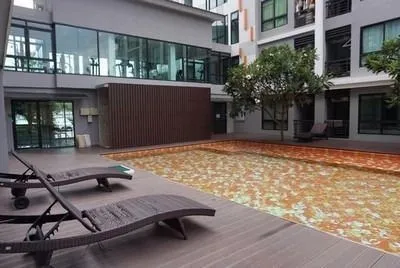 ขาย คอนโด A Pool Condo Bangna ชั้น 5 ระเบียงทิศเหนือ ห้องกั้นอย่างดี ราคานี้ ไม่จองไม่ได้แล้ว