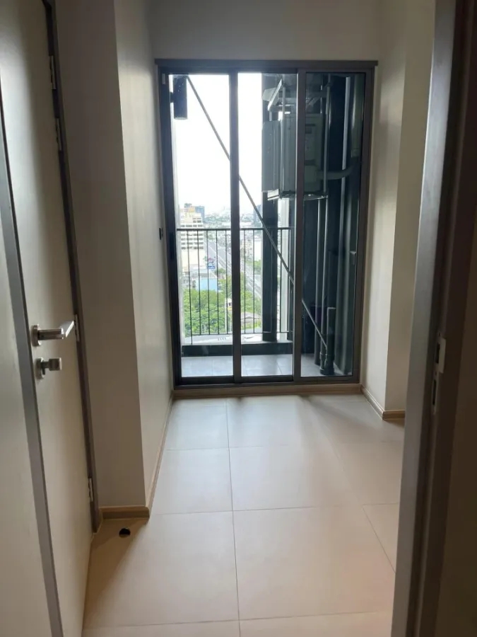 Condo for rent, Whizdom Station, Ratchada-Thapra, 19th floor, clear view, no block, fully furnished room, hurry to reserve.