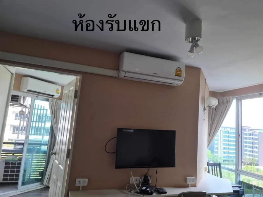 For sale or rent: Swift Condo ABAC Bangna, corner room, airy, breezy, not hot, plenty of light. I must say that you must book.