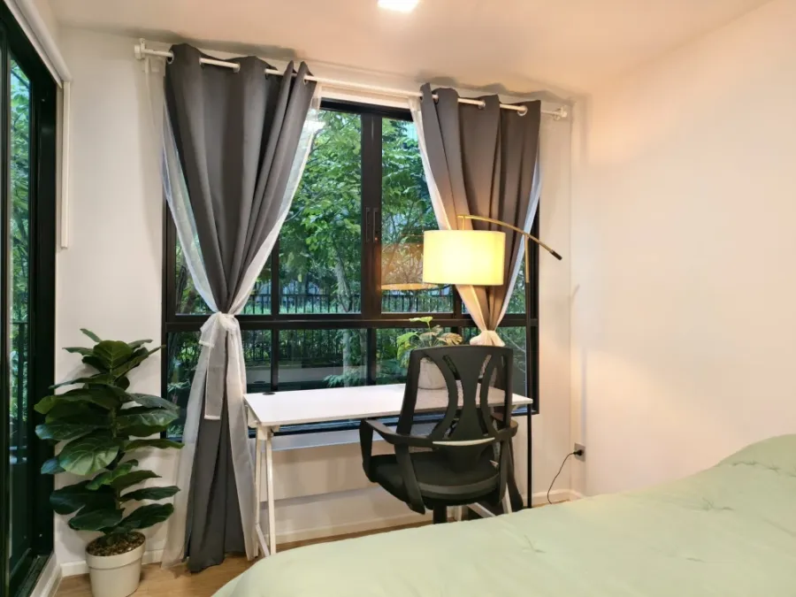 ให้เช่า Atmoz Kanaal Rangsit ห้องชั้น 2 แต่งสวยคุมโทน มองเห็นวิวมุมสวนสวย จองเลย
