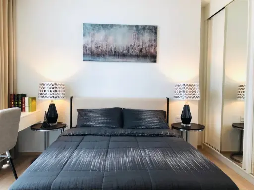 For rent/sale Noble Revolve Ratchada2, a large room, comfortable living, comes with plenty of usable space. You must not miss it.