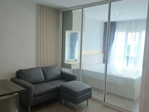 For rent: Regent Home Bangna, unobstructed view, built-in furniture throughout the room. Hurry and reserve before it's too late.