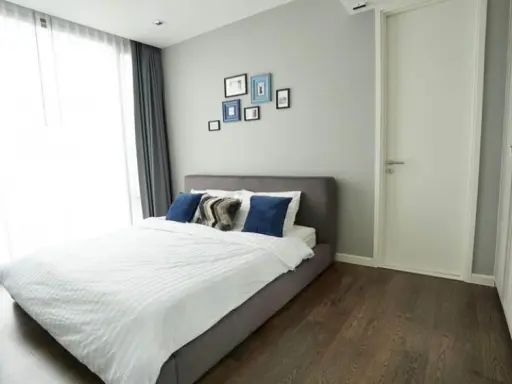 Condo for sale, Nara Nine, facing south and Bang Krachao. Ready to move in decorated in calm tones near BTS Chong Nonsi