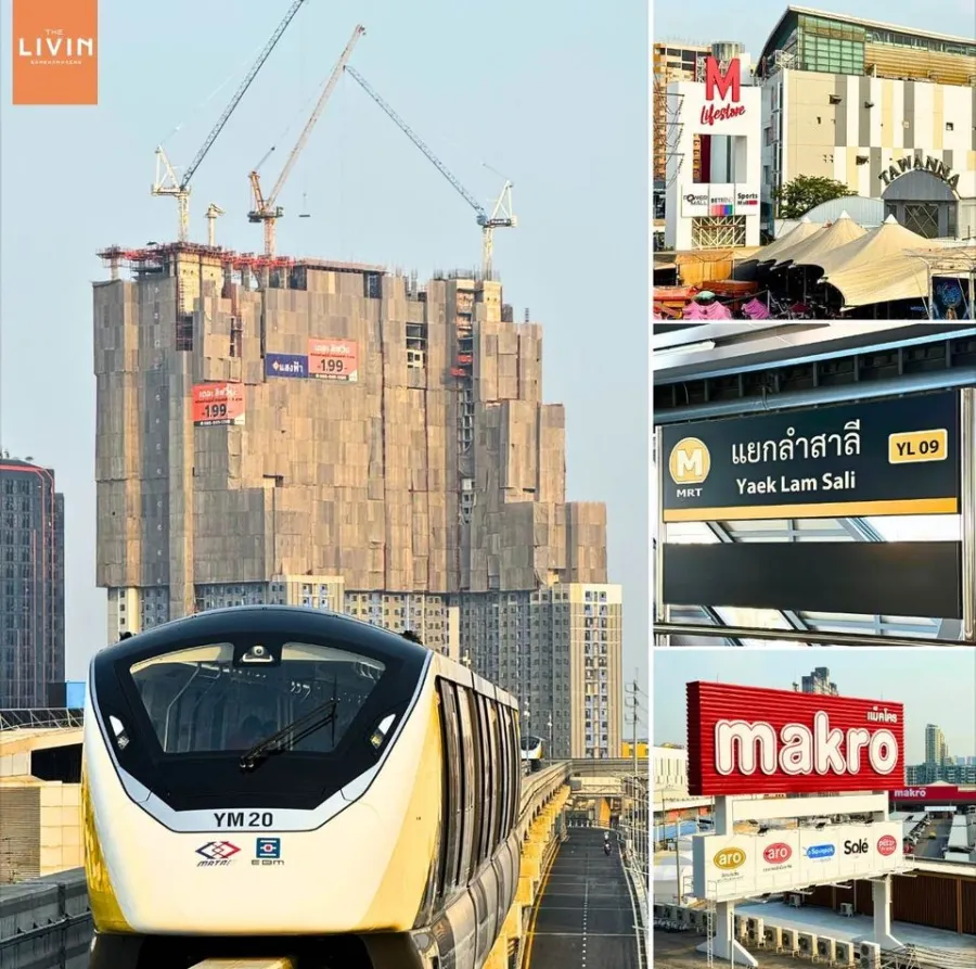 Selling down The Living The Living Ramkhamhaeng, excellent location Convenient to travel Complete facilities. Book now.