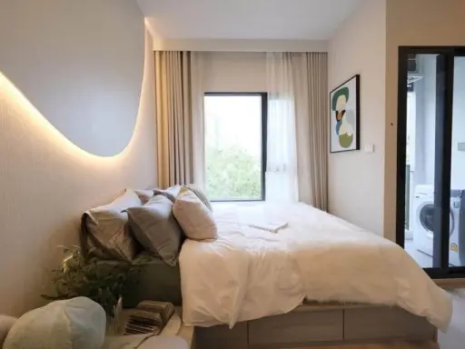 Selling down payment for Cobe Ratchada Rama 9, Building F, 18th floor, Fully Furnished, full of amenities. Interested, reserve now. images