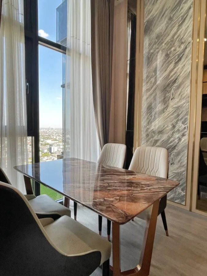 For rent!! Condo The Line Sukhumvit 101, 22nd floor, beautiful city view, fully furnished, ready to move in, good atmosphere, book now!!